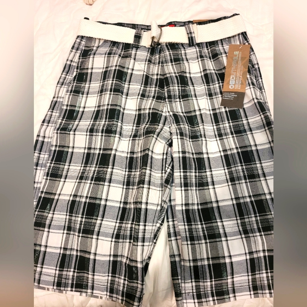 Vintage Plaid Southpole Dress Shorts